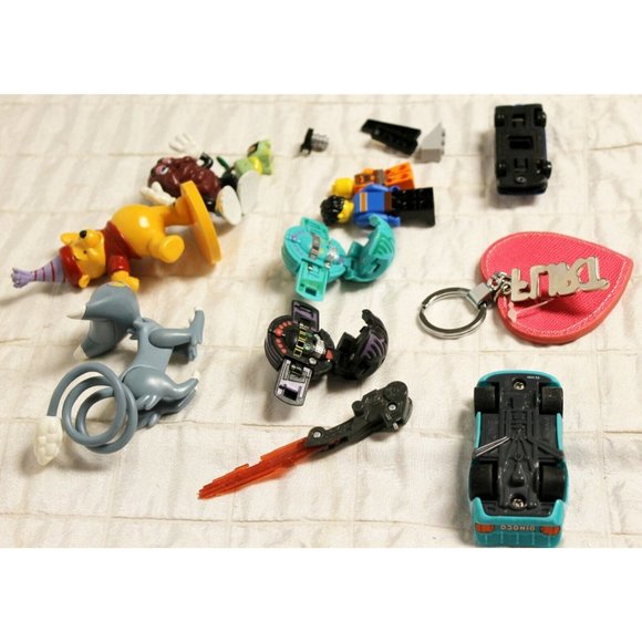 Miscellaneous Bag of Toys -12 Pooh Bear Lightning McQueen Light Saber Mr Raisin - Picture 10 of 12